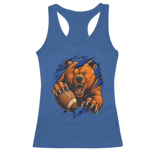Funny CFB Game Day Racerback Tank Top Football Lover TS11 Royal Blue Print Your Wear