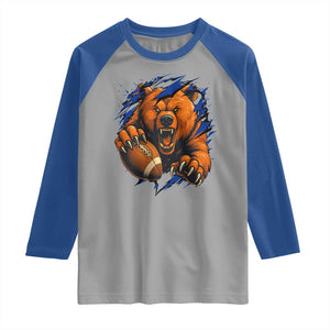Funny CFB Game Day Raglan Shirt Football Lover TS11 Sport Gray Royal Print Your Wear