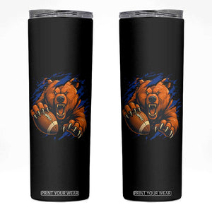 Funny CFB Game Day Skinny Tumbler Football Lover TS11 Black Print Your Wear