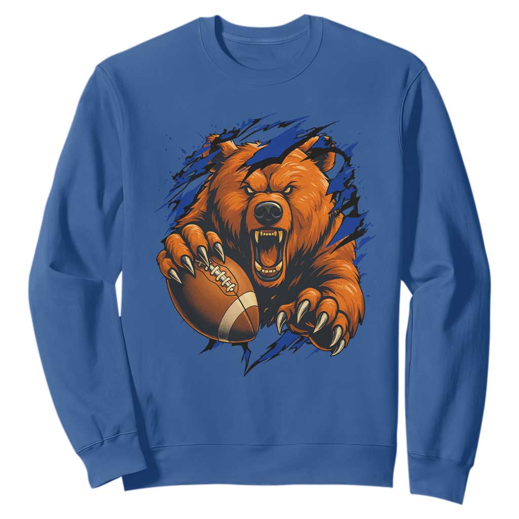 Funny CFB Game Day Sweatshirt Football Lover TS11 Royal Blue Print Your Wear