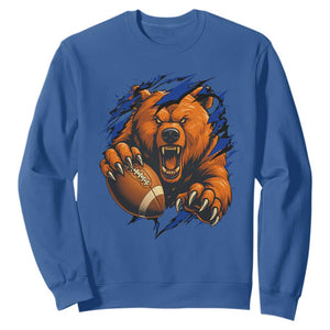 Funny CFB Game Day Sweatshirt Football Lover TS11 Royal Blue Print Your Wear