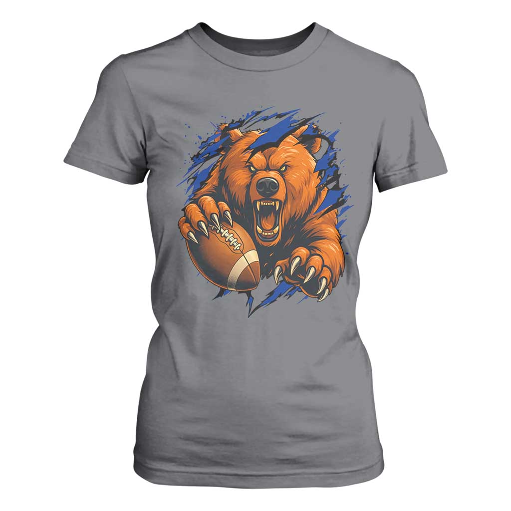 Funny CFB Game Day T Shirt For Women Football Lover TS11 Charcoal Print Your Wear
