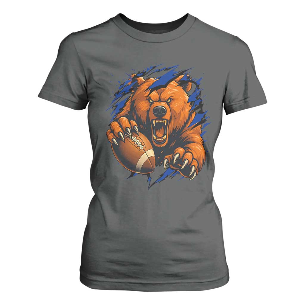 Funny CFB Game Day T Shirt For Women Football Lover TS11 Dark Heather Print Your Wear