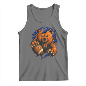 Funny CFB Game Day Tank Top Football Lover TS11 Black Heather Print Your Wear