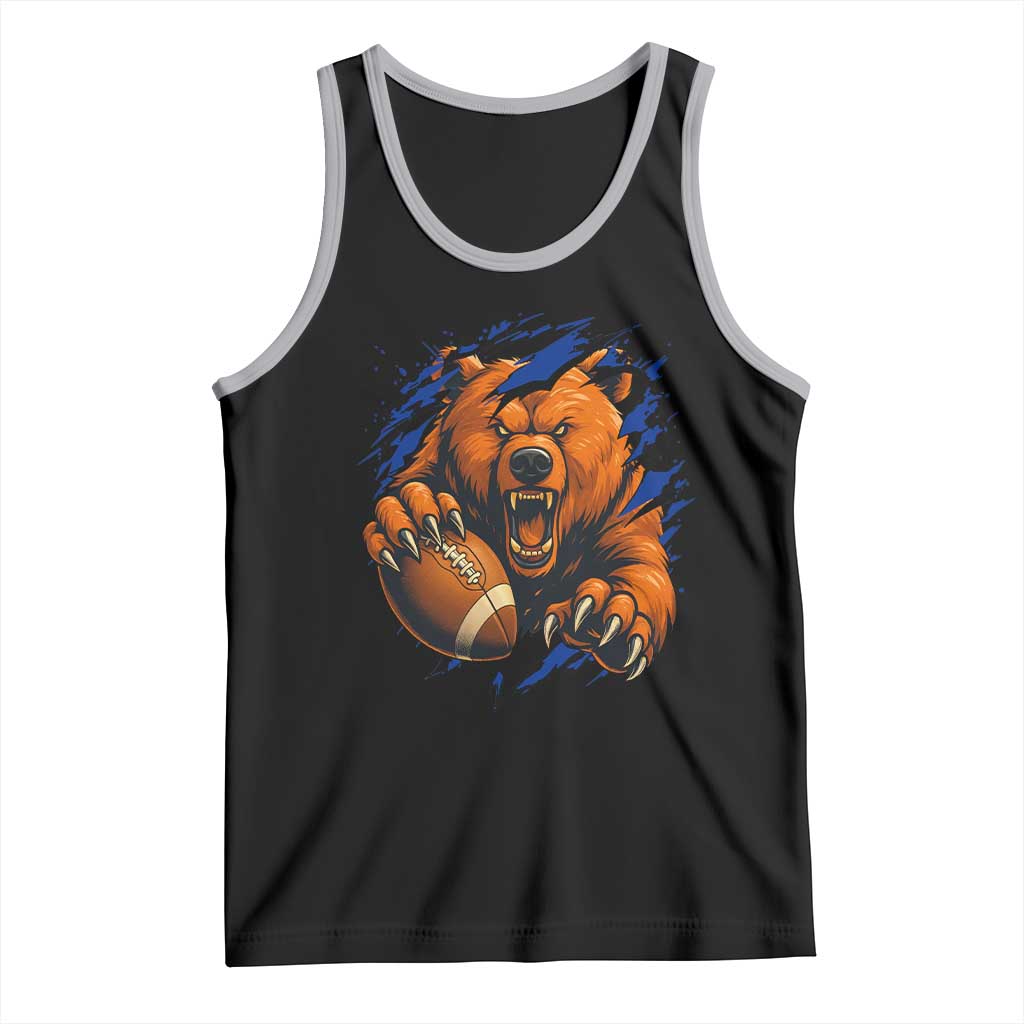 Funny CFB Game Day Tank Top Football Lover TS11 Black Athletic Heather Print Your Wear