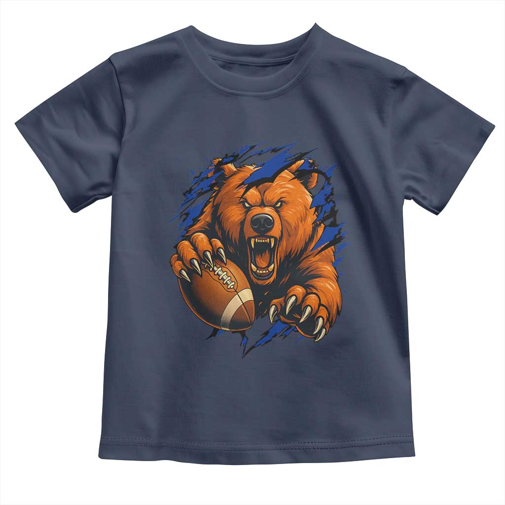Funny CFB Game Day Toddler T Shirt Football Lover TS11 Navy Print Your Wear