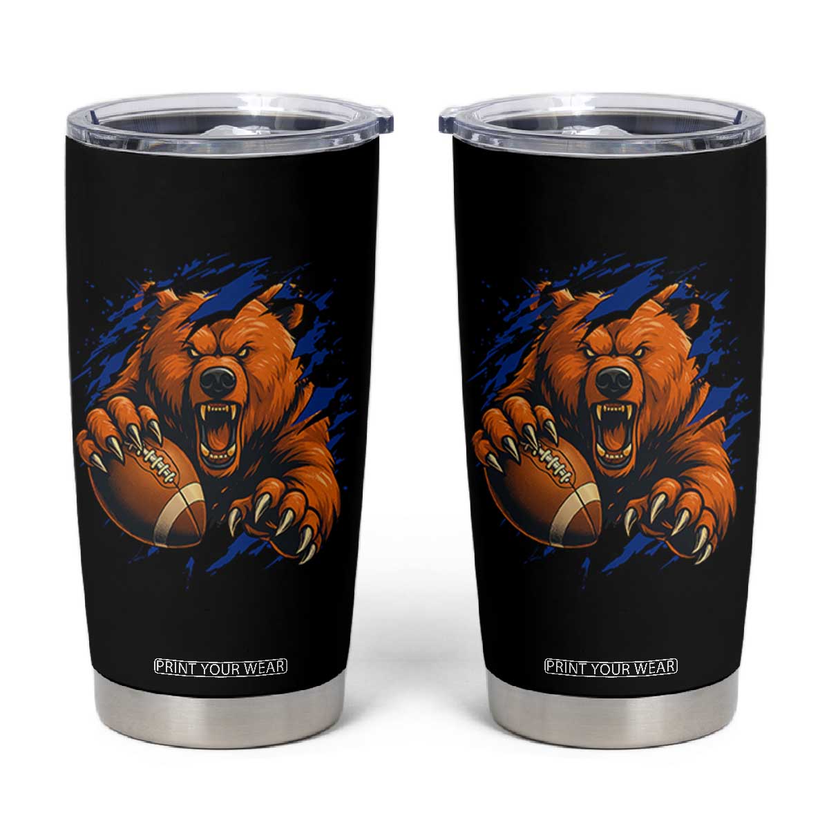 Funny CFB Game Day Tumbler Cup Football Lover TS11 Black Print Your Wear