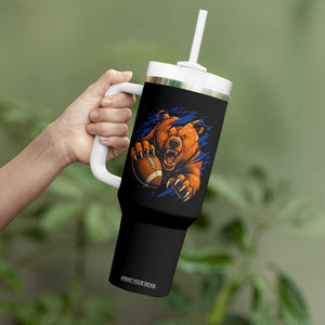 Funny CFB Game Day Tumbler With Handle Football Lover TS11 Print Your Wear