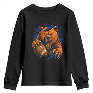 Funny CFB Game Day Youth Sweatshirt Football Lover TS11 Black Print Your Wear