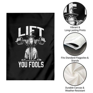 Funny Lift You Fools Garden Flag Swole Wizard Weightlifting Bodybuilding Gym Fitness TS11 Print Your Wear