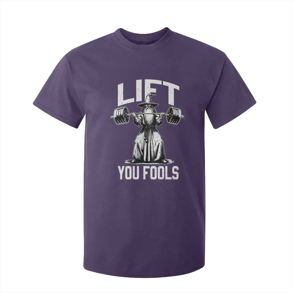 Funny Lift You Fools T Shirt For Kid Swole Wizard Weightlifting Bodybuilding Gym Fitness TS11 Purple Print Your Wear