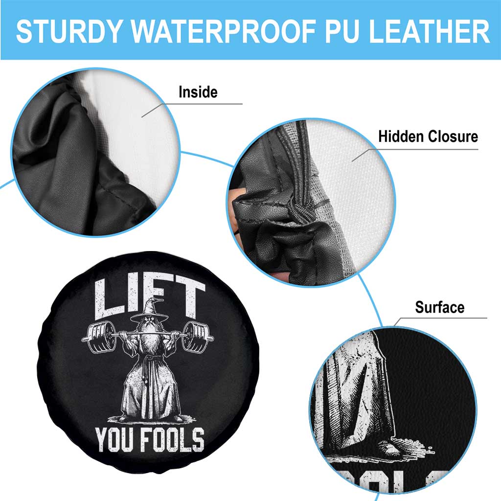 Funny Lift You Fools Spare Tire Cover Swole Wizard Weightlifting Bodybuilding Gym Fitness TS11 Print Your Wear