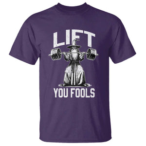 Funny Lift You Fools T Shirt Swole Wizard Weightlifting Bodybuilding Gym Fitness TS11 Purple Print Your Wear