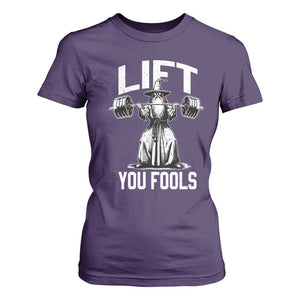 Funny Lift You Fools T Shirt For Women Swole Wizard Weightlifting Bodybuilding Gym Fitness TS11 Purple Print Your Wear
