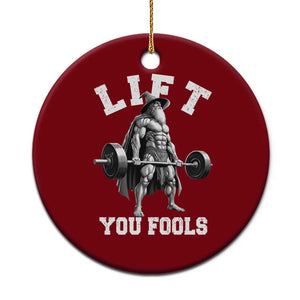 Funny Lift You Fools Ceramic Ornament Swole Wizard Weightlifting Bodybuilding Gym TS11 1pc Red Print Your Wear