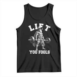 Funny Lift You Fools Tank Top Swole Wizard Weightlifting Bodybuilding Gym TS11 Black Print Your Wear