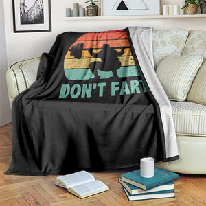 Dont Fart Fitness Gym Workout Weights Squat Humor Throw Blanket TS11 Print Your Wear