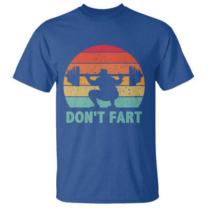 Dont Fart Fitness Gym Workout Weights Squat Humor T Shirt TS11 Royal Blue Print Your Wear