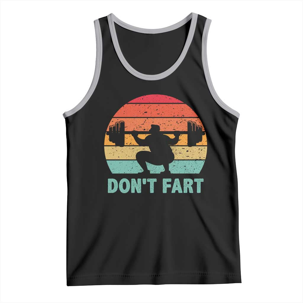 Dont Fart Fitness Gym Workout Weights Squat Humor Tank Top TS11 Black Athletic Heather Print Your Wear