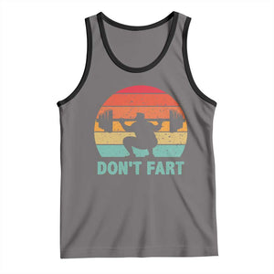 Dont Fart Fitness Gym Workout Weights Squat Humor Tank Top TS11 Deep Heather Black Print Your Wear