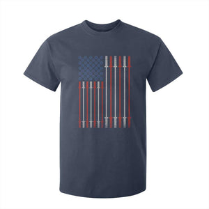 Fitness Gym Barbell Powerlifting Patriotic American Flag T Shirt For Kid TS11 Navy Print Your Wear