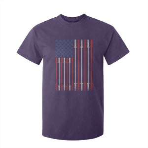 Fitness Gym Barbell Powerlifting Patriotic American Flag T Shirt For Kid TS11 Purple Print Your Wear
