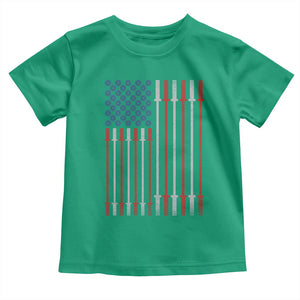 Fitness Gym Barbell Powerlifting Patriotic American Flag Toddler T Shirt TS11 Irish Green Print Your Wear