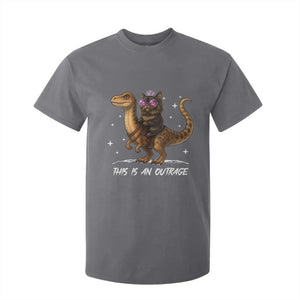 Dungeon Cat This Is An Outrage T Shirt For Kid Funny Princess Kitten Dinosaur TS11 Charcoal Print Your Wear