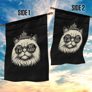 Dungeon Cat This Is An Outrage Garden Flag Funny Princess Kitten TS11 Print Your Wear