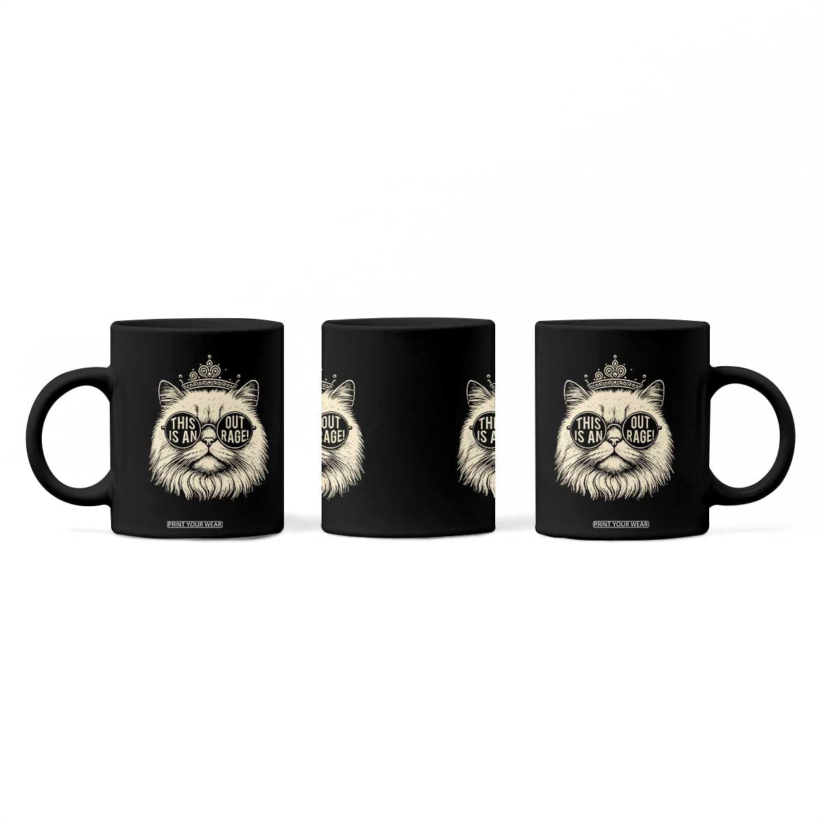Dungeon Cat This Is An Outrage Coffee Mug Funny Princess Kitten TS11 Print Your Wear