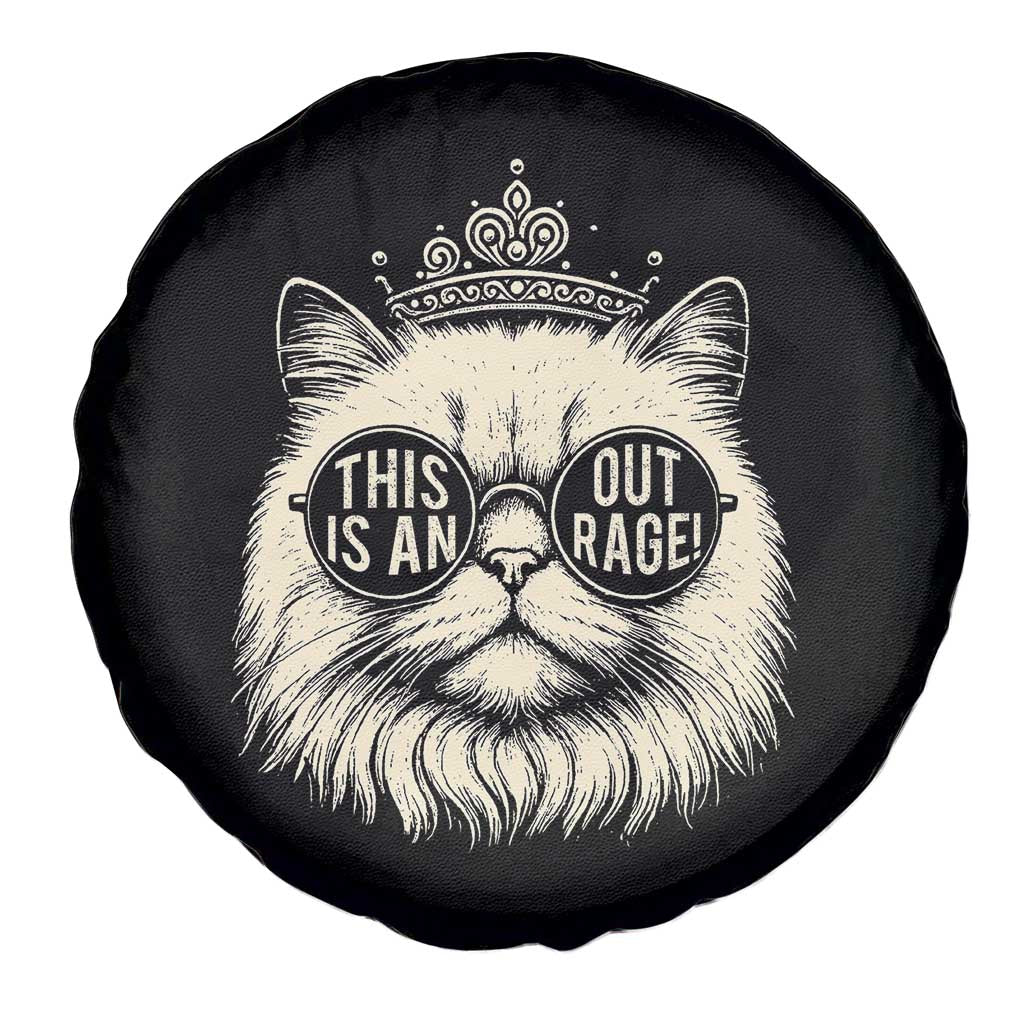 Dungeon Cat This Is An Outrage Spare Tire Cover Funny Princess Kitten TS11 Print Your Wear
