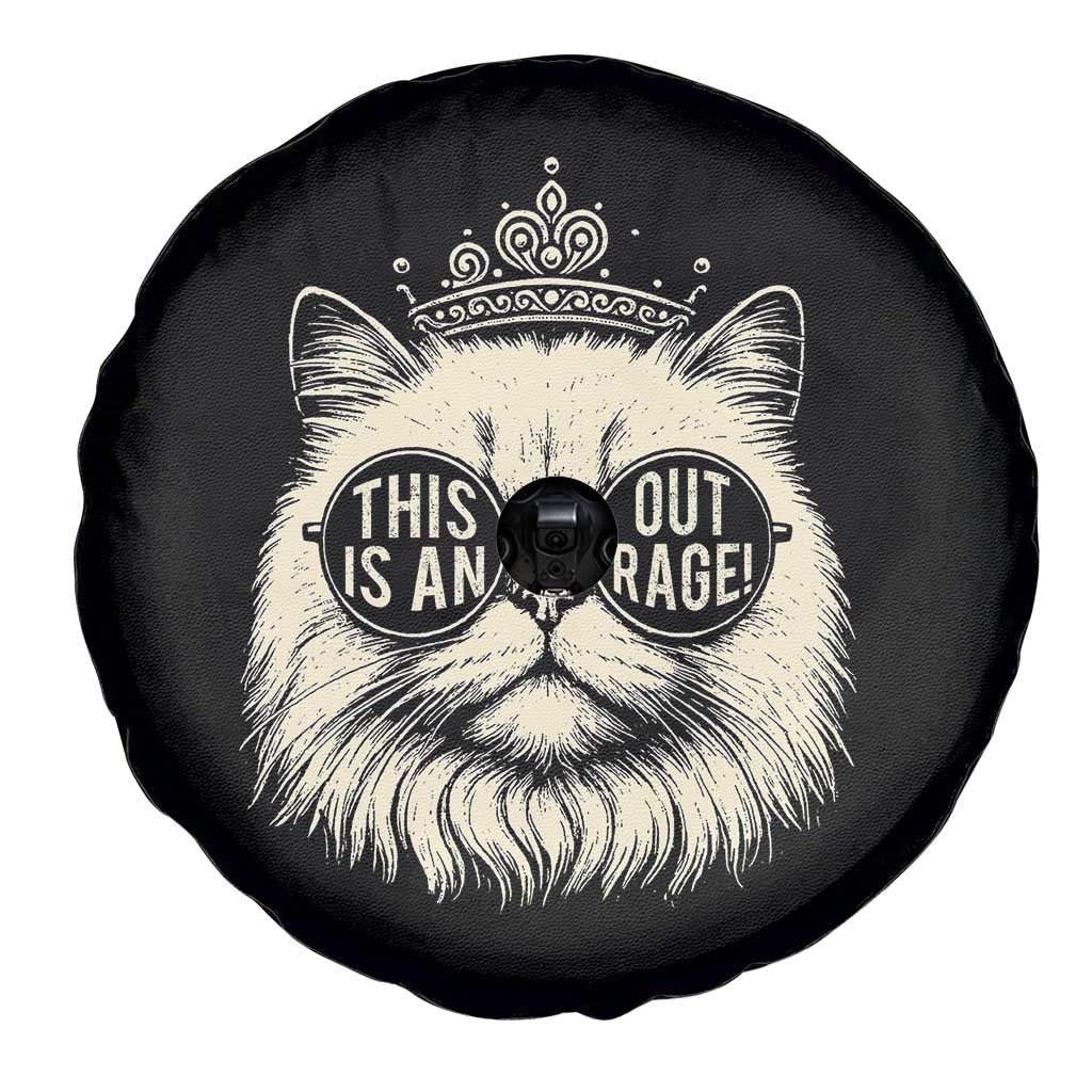 Dungeon Cat This Is An Outrage Spare Tire Cover Funny Princess Kitten TS11 Print Your Wear