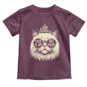 Dungeon Cat This Is An Outrage Toddler T Shirt Funny Princess Kitten TS11 Maroon Print Your Wear