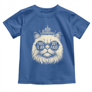 Dungeon Cat This Is An Outrage Toddler T Shirt Funny Princess Kitten TS11 Royal Blue Print Your Wear