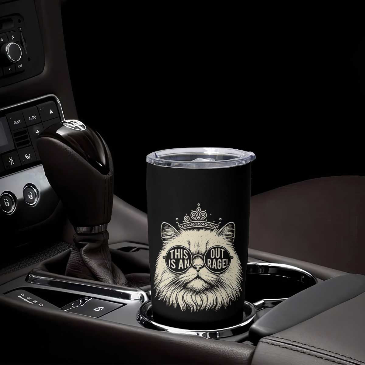 Dungeon Cat This Is An Outrage Tumbler Cup Funny Princess Kitten TS11 Print Your Wear