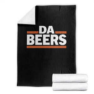 Funny Chicago Beer Lover Throw Blanket Beer Day Drinking Party TS11 Black Print Your Wear