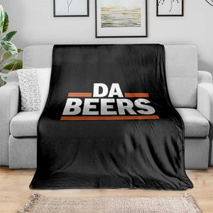 Funny Chicago Beer Lover Throw Blanket Beer Day Drinking Party TS11 Print Your Wear