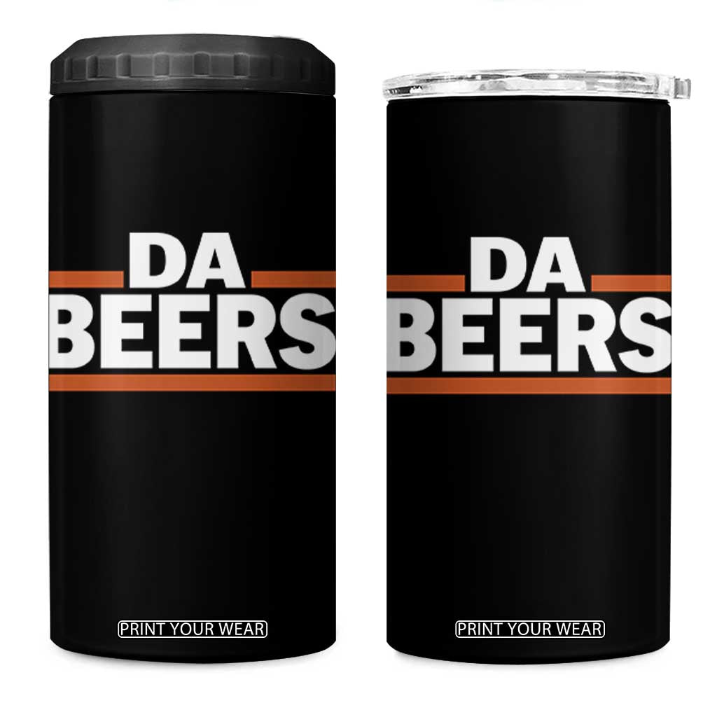 Funny Chicago Beer Lover 4 in 1 Can Cooler Tumbler Beer Day Drinking Party TS11 One Size: 16 oz Black Print Your Wear