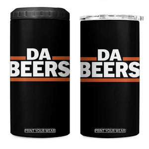Funny Chicago Beer Lover 4 in 1 Can Cooler Tumbler Beer Day Drinking Party TS11 One Size: 16 oz Black Print Your Wear
