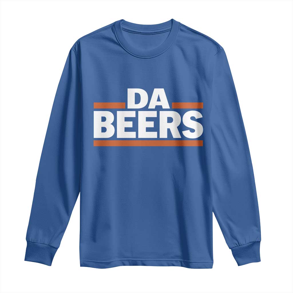 Funny Chicago Beer Lover Long Sleeve Shirt Beer Day Drinking Party TS11 Royal Blue Print Your Wear