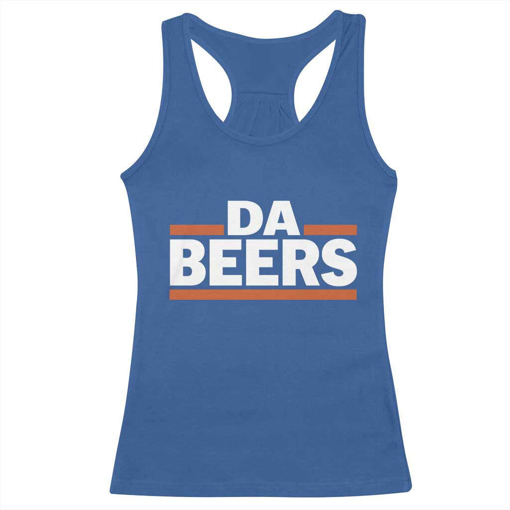 Funny Chicago Beer Lover Racerback Tank Top Beer Day Drinking Party TS11 Royal Blue Print Your Wear