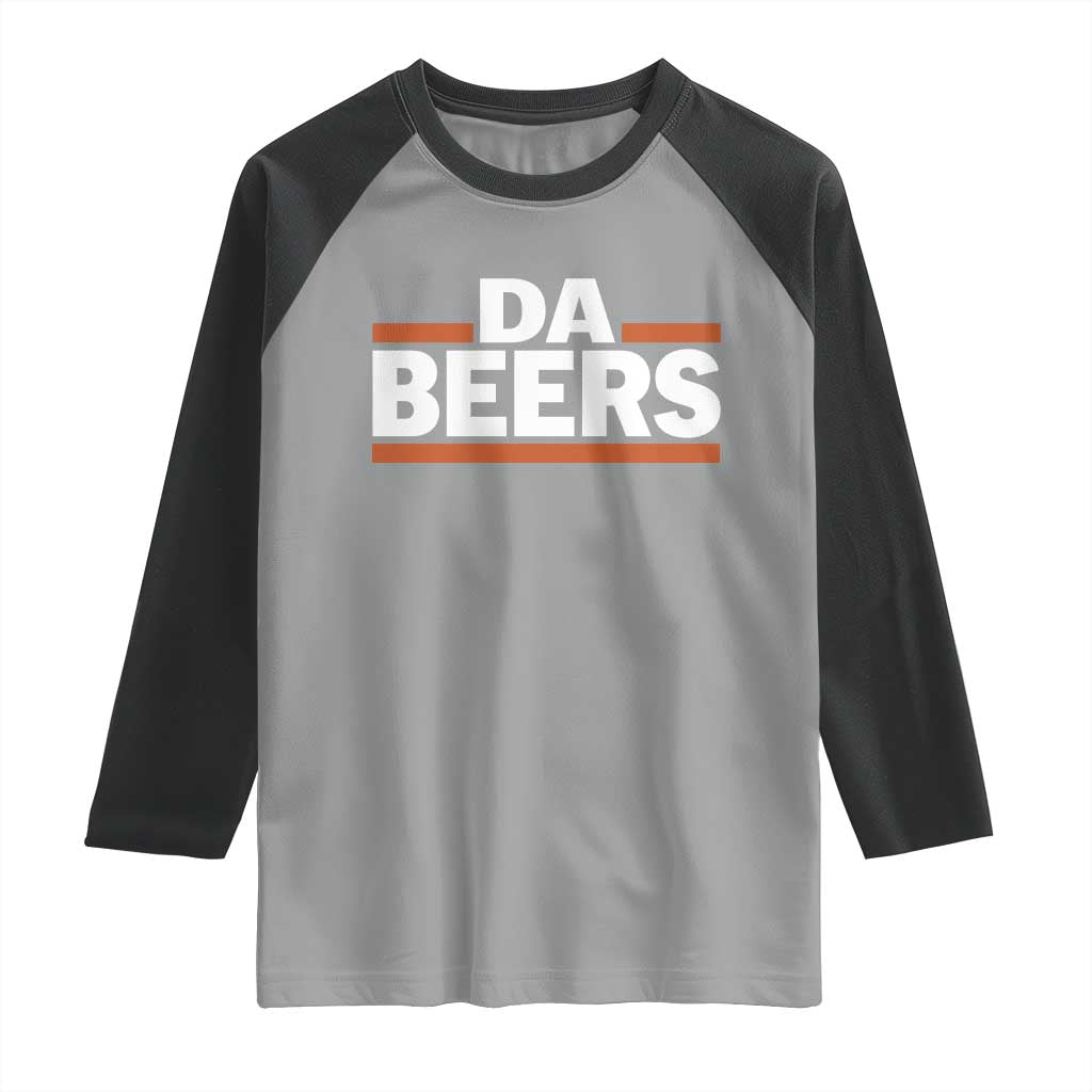 Funny Chicago Beer Lover Raglan Shirt Beer Day Drinking Party TS11 Sport Gray Black Print Your Wear