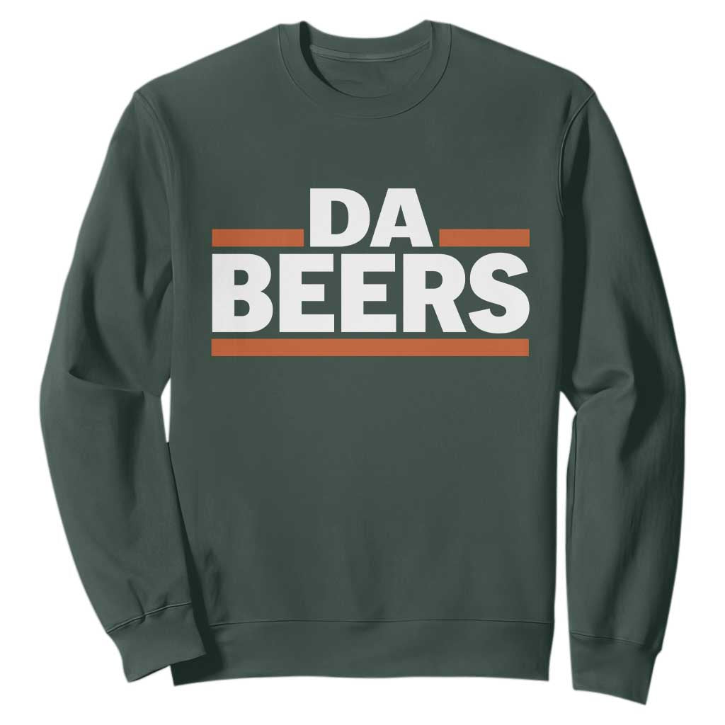 Funny Chicago Beer Lover Sweatshirt Beer Day Drinking Party TS11 Dark Forest Green Print Your Wear