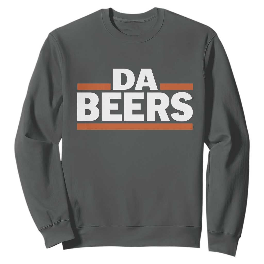 Funny Chicago Beer Lover Sweatshirt Beer Day Drinking Party TS11 Dark Heather Print Your Wear
