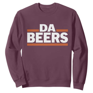 Funny Chicago Beer Lover Sweatshirt Beer Day Drinking Party TS11 Maroon Print Your Wear