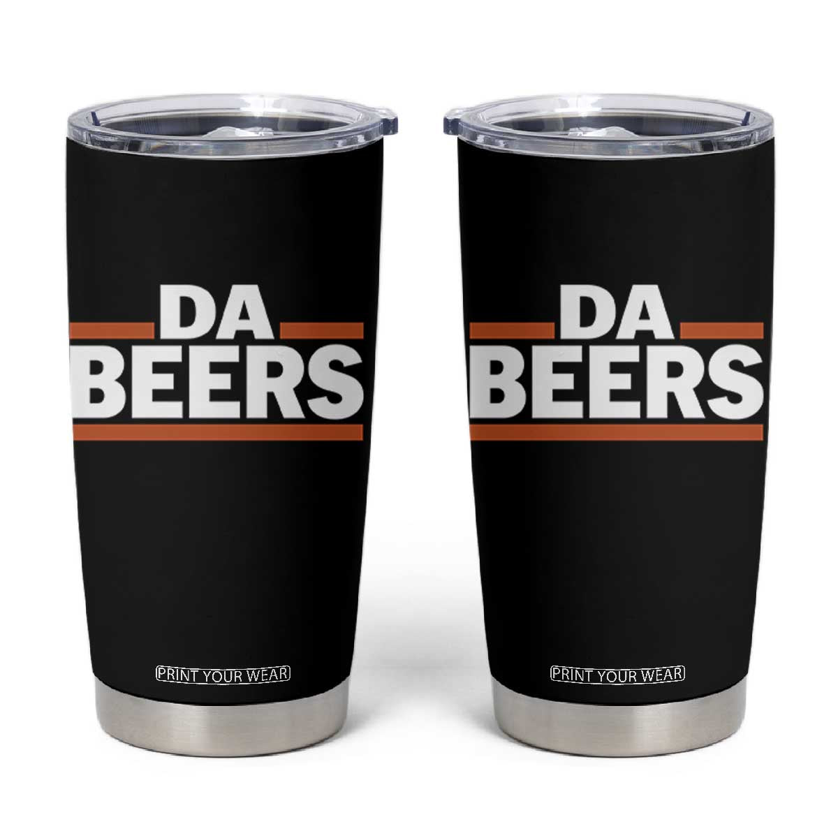 Funny Chicago Beer Lover Tumbler Cup Beer Day Drinking Party TS11 Black Print Your Wear