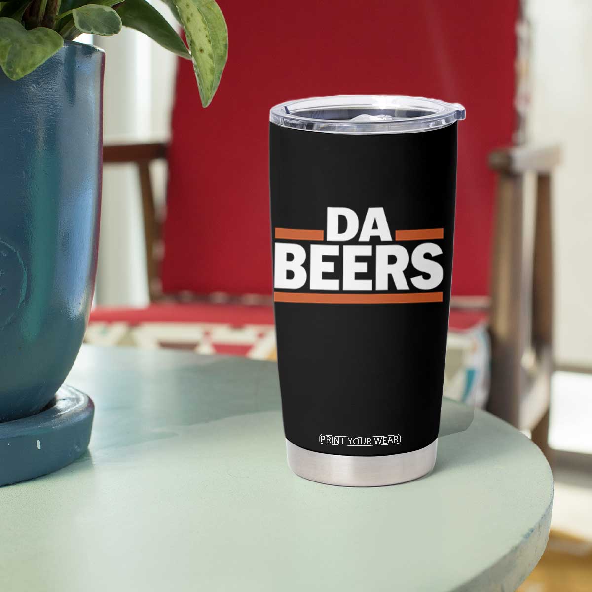 Funny Chicago Beer Lover Tumbler Cup Beer Day Drinking Party TS11 Print Your Wear