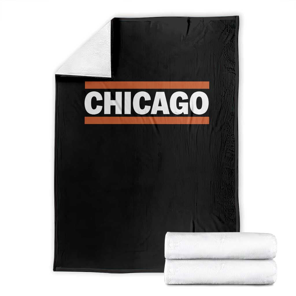 Chicago Throw Blanket Classic Retro City Illinois IL Lake Michigan Midwest Pride TS11 Black Print Your Wear