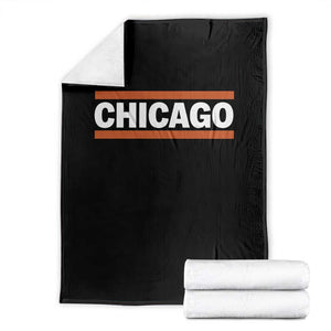 Chicago Throw Blanket Classic Retro City Illinois IL Lake Michigan Midwest Pride TS11 Black Print Your Wear
