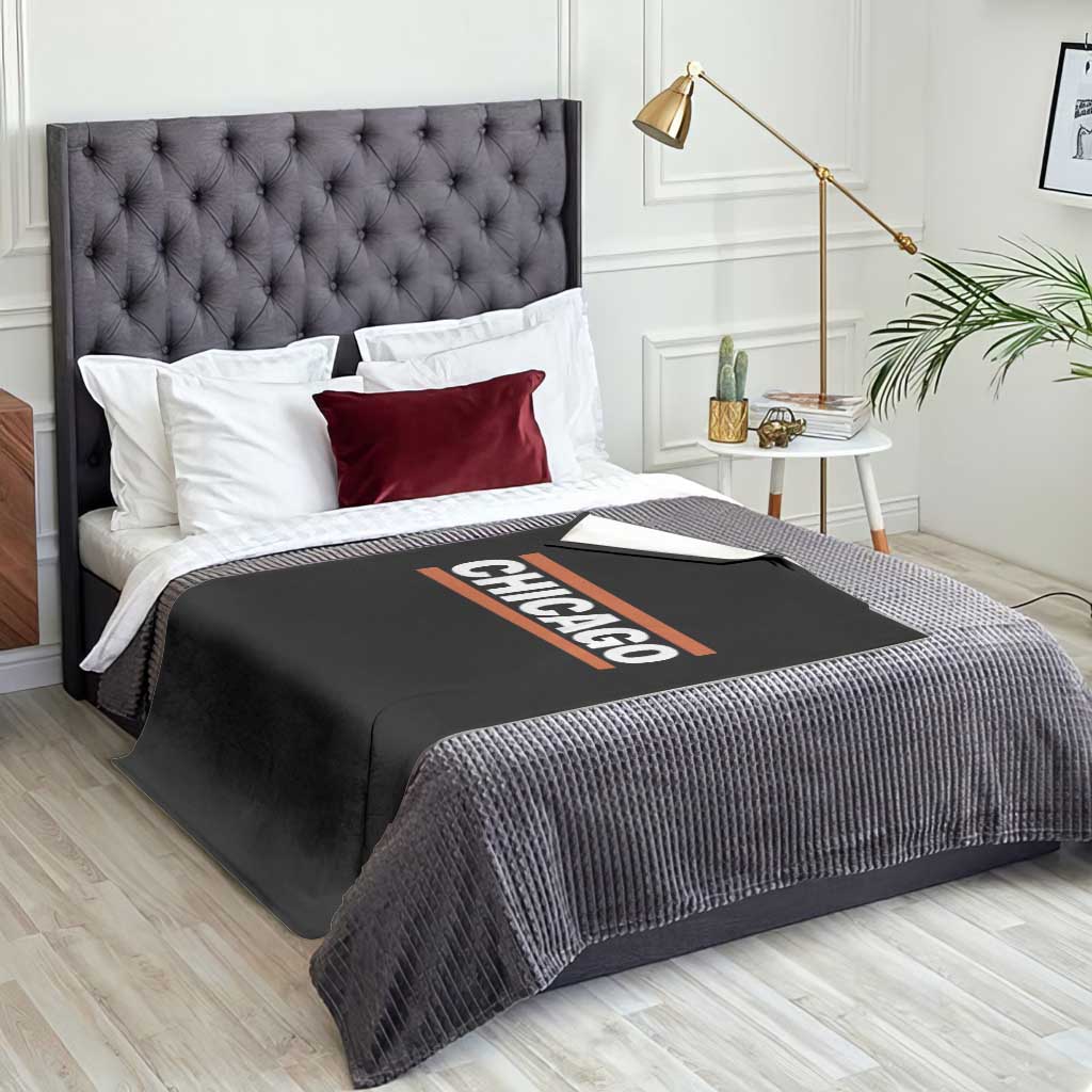 Chicago Throw Blanket Classic Retro City Illinois IL Lake Michigan Midwest Pride TS11 Print Your Wear